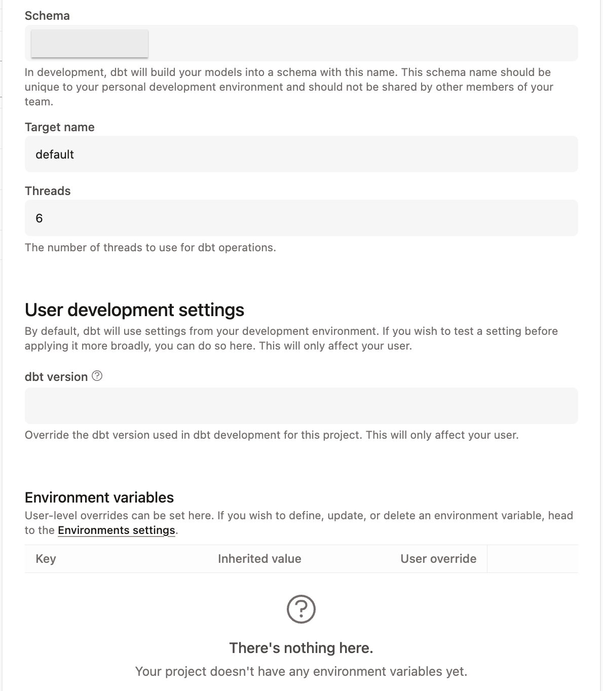 Save new schema name